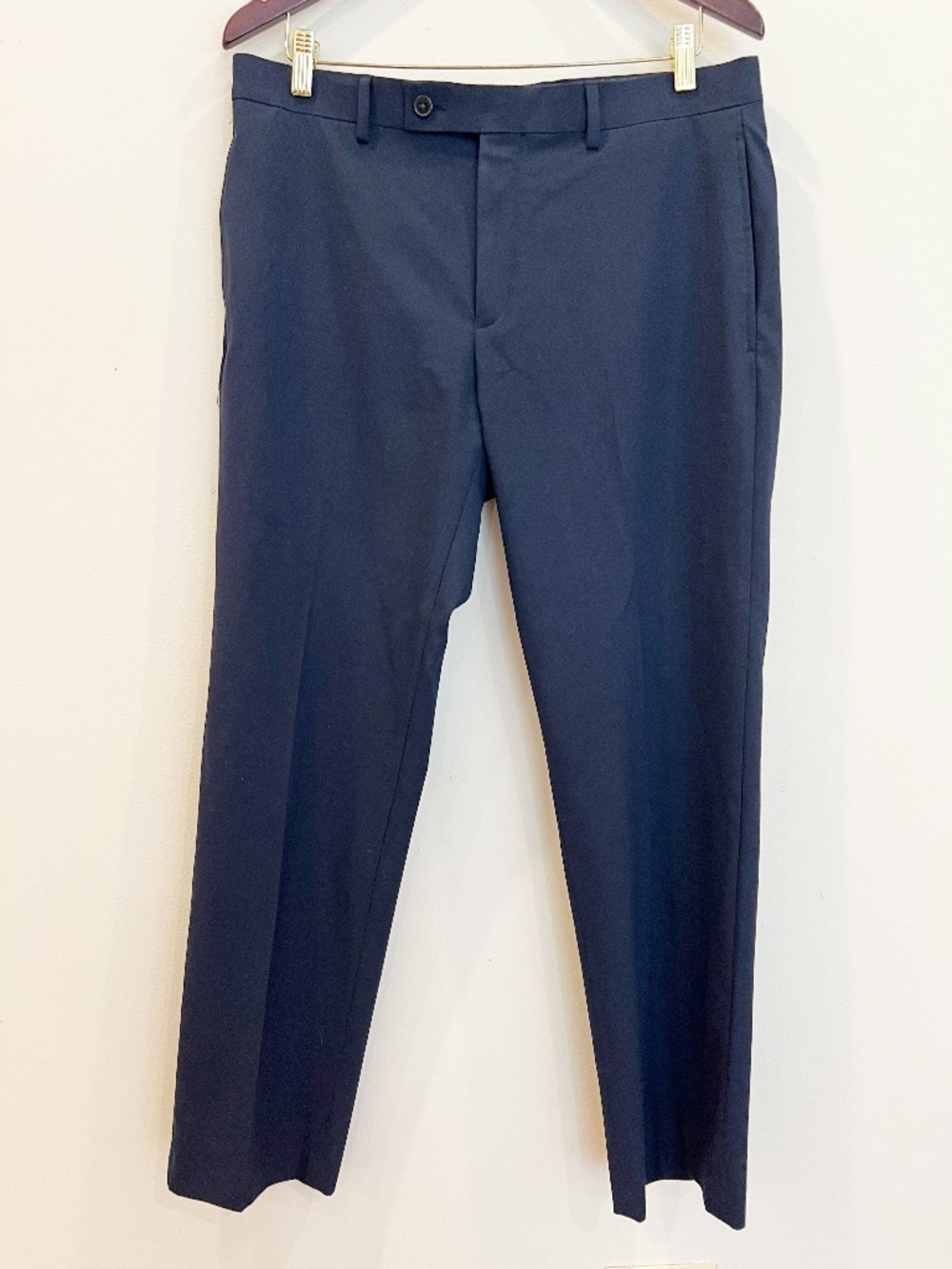 Lauren Ralph Lauren Black Label Dress Pants Mens 34x30 Navy Blue Chino Stretch